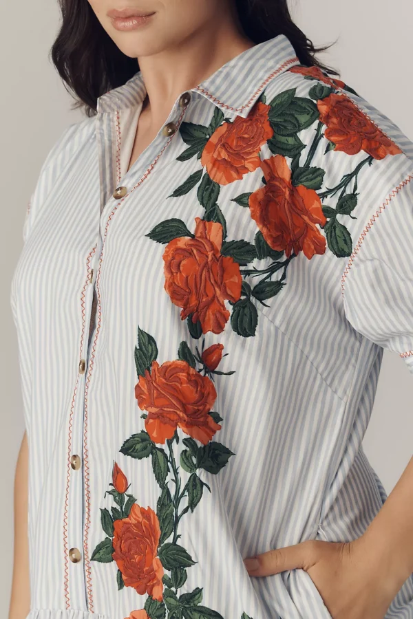 Mini Vestido Camisero Maeve de Manga Corta - Imagen 2