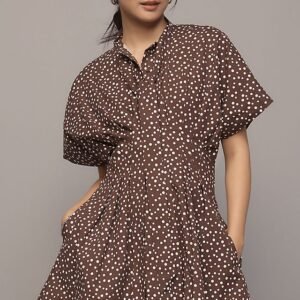 Vestido camisero con lazo al cuello The Tobie de Exquise