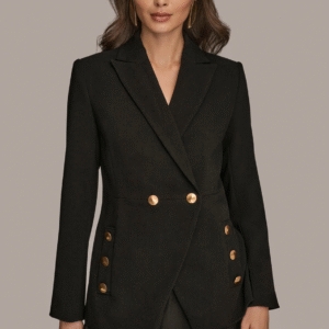 Blazer Cruzado con Botones Protagonistas