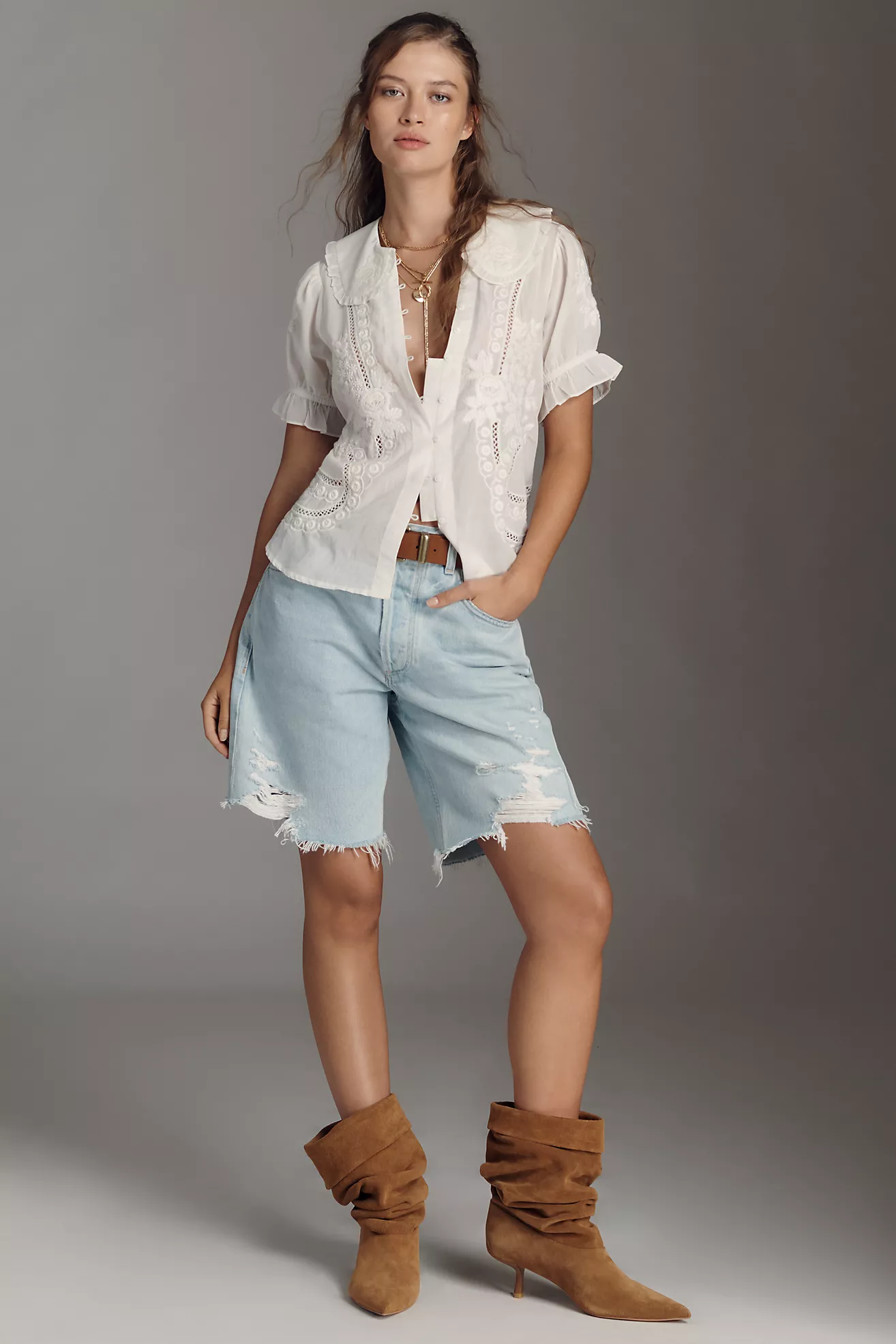 Blusa Keira con Bordado Pilcro - Imagen 3