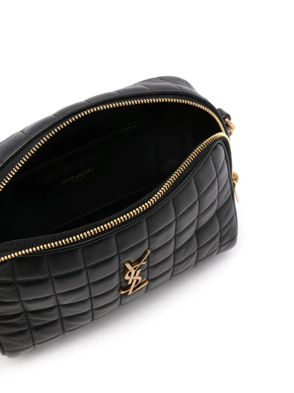 Saint Laurent bolsa crossbody con placa del logo - Imagen 5