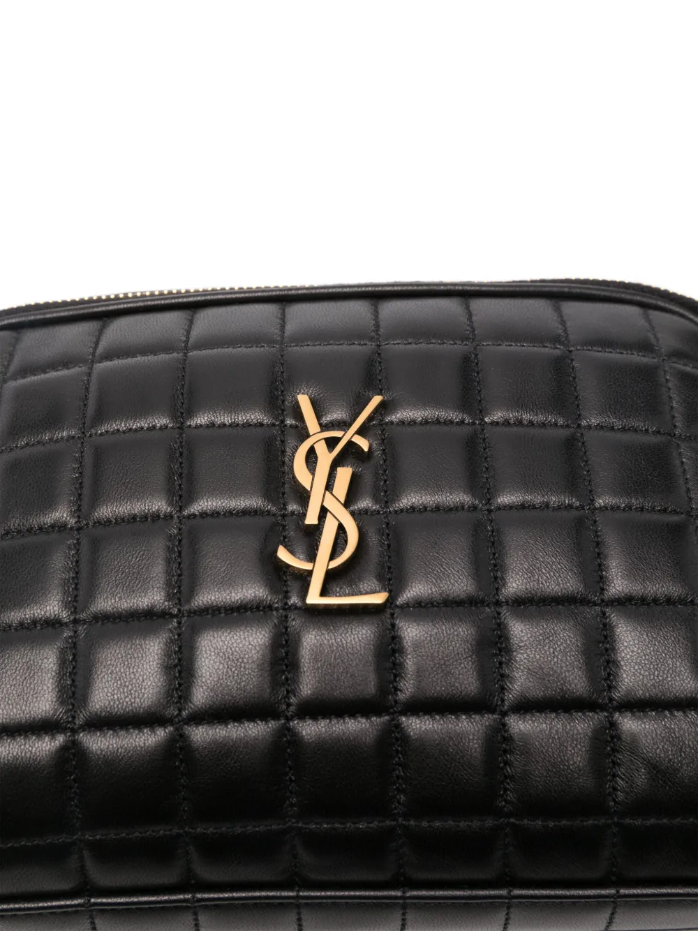 Saint Laurent bolsa crossbody con placa del logo - Imagen 4