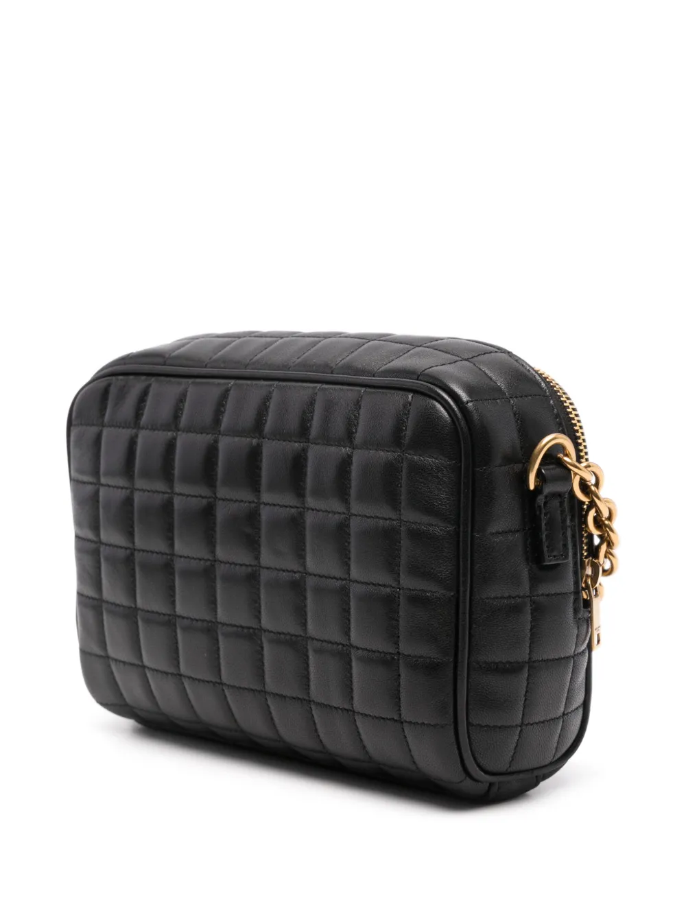 Saint Laurent bolsa crossbody con placa del logo - Imagen 3