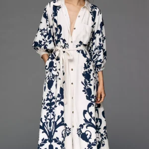 Vestido Camisero Mona en Lino — Maeve