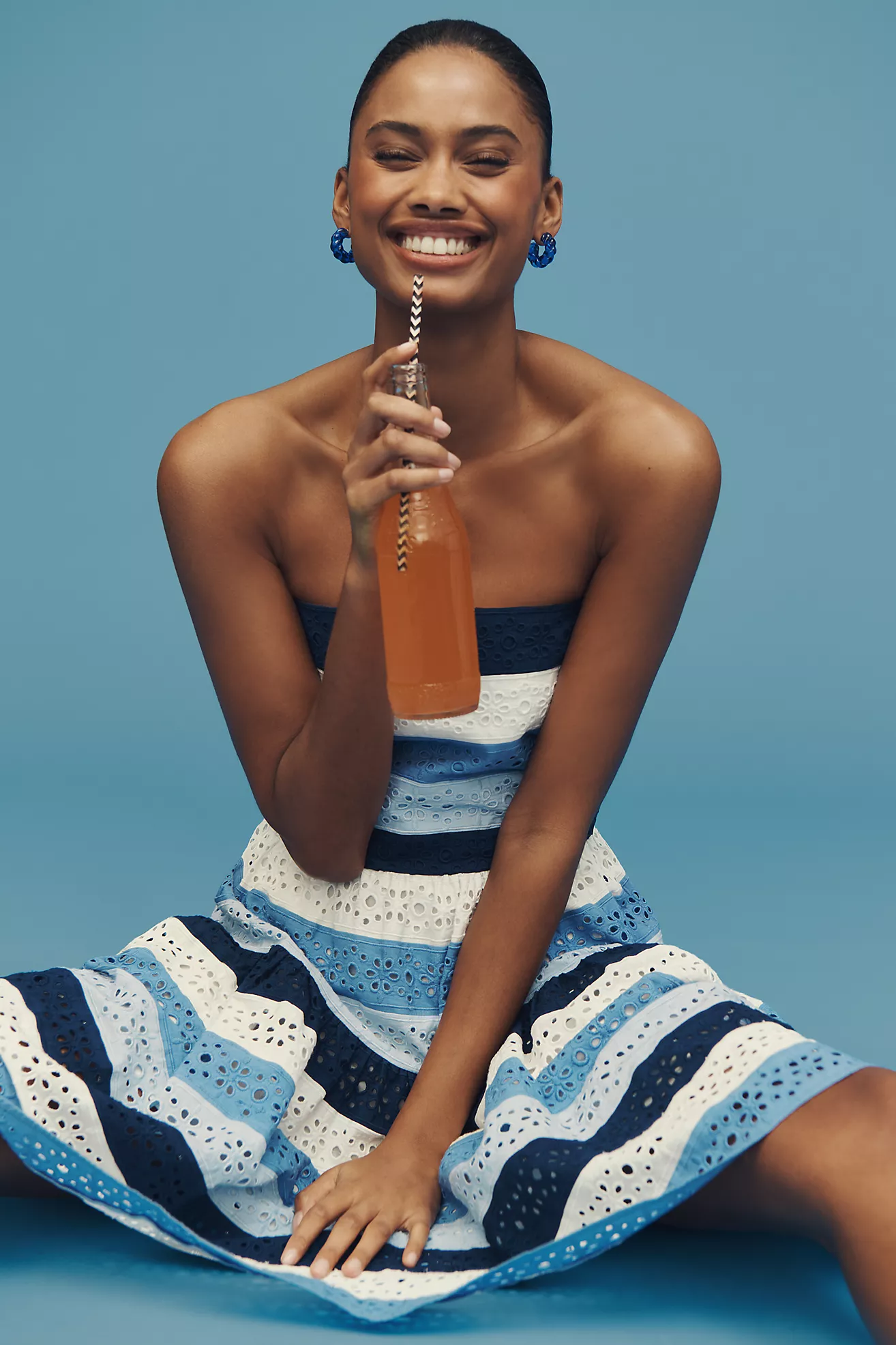 Vestido Strapless en Encaje de Algodón — Maeve - Imagen 2