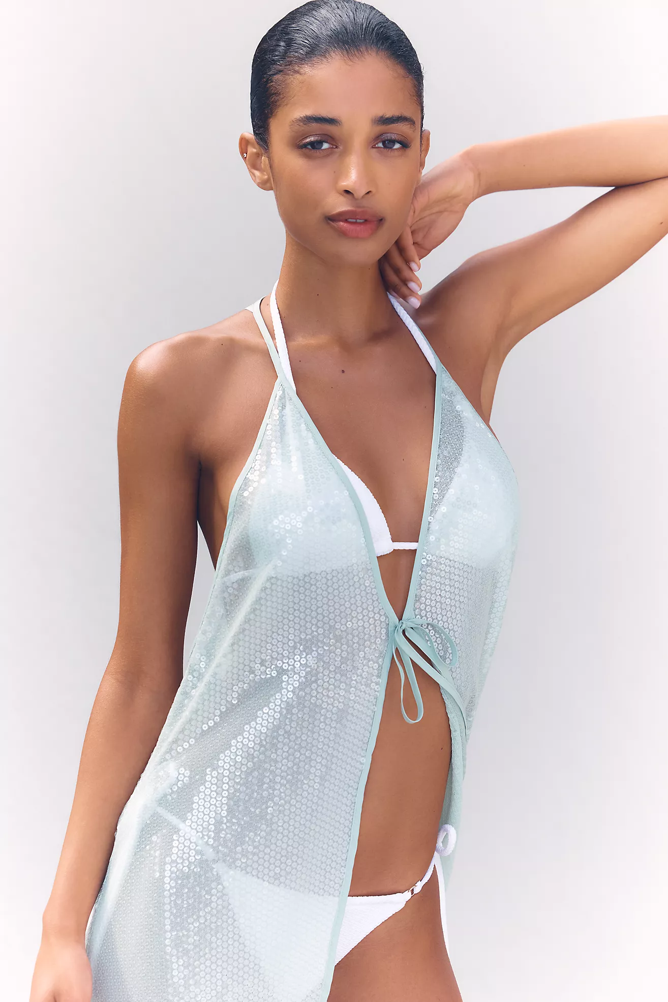 Kaftán Transparente con Lentejuelas — By Anthropologie - Imagen 2