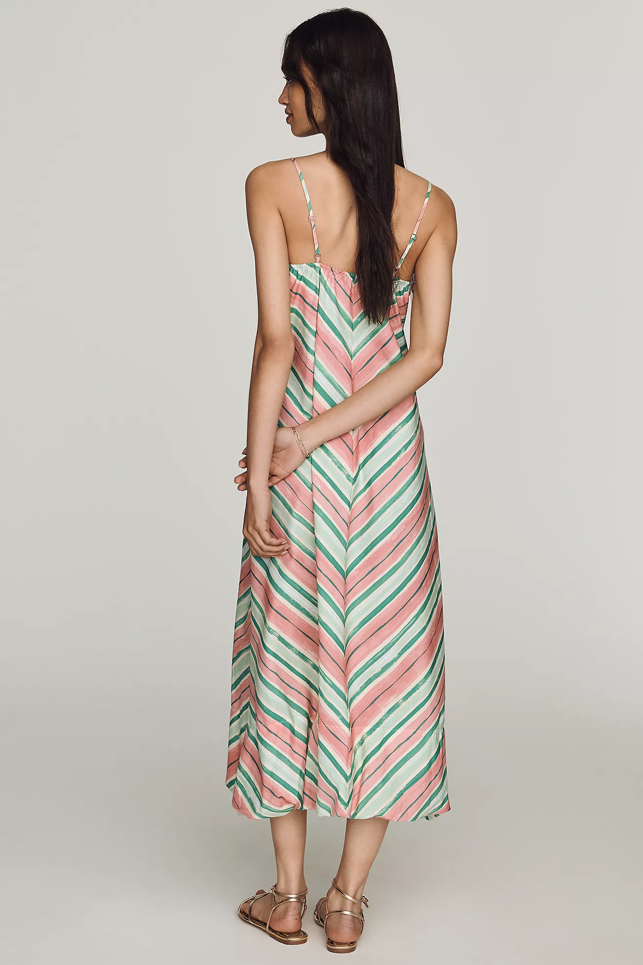 Vestido Midi de Algodón con Bubble Hem — Maeve - Imagen 3