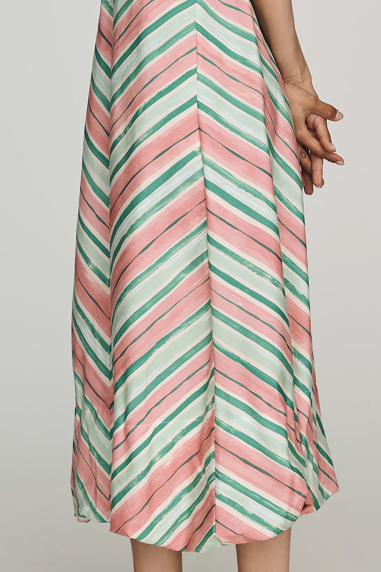 Vestido Midi de Algodón con Bubble Hem — Maeve - Imagen 4