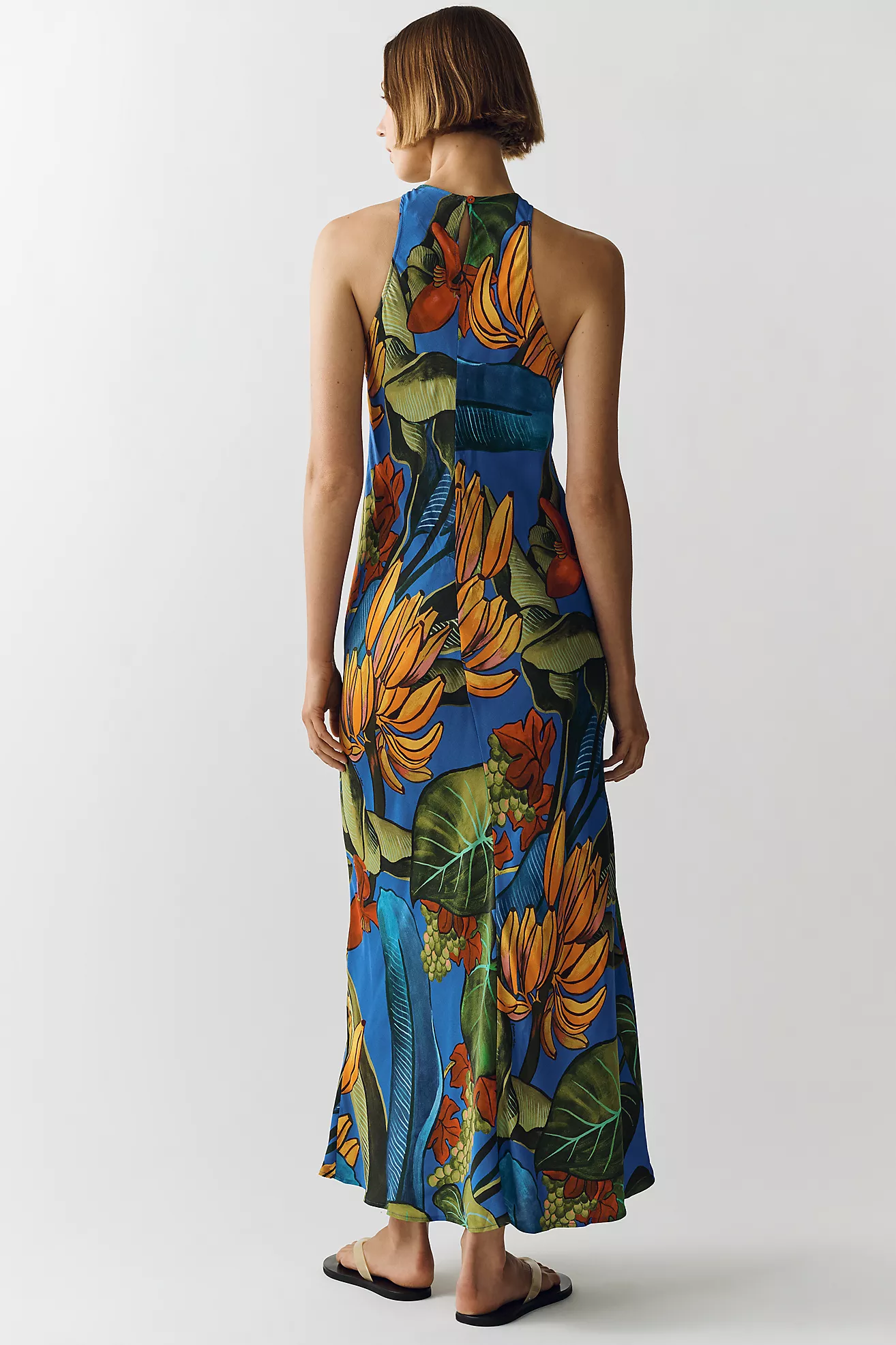Vestido Midi Estampado Cuello Halter — Farm Rio - Imagen 3